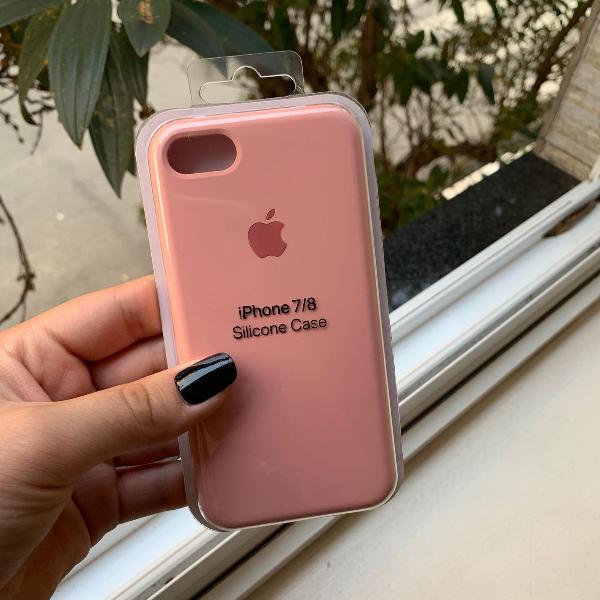 capa iphone 7/8 rosa pálido