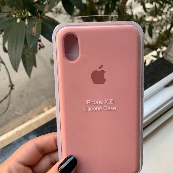 capa iphone xr rosa pálido