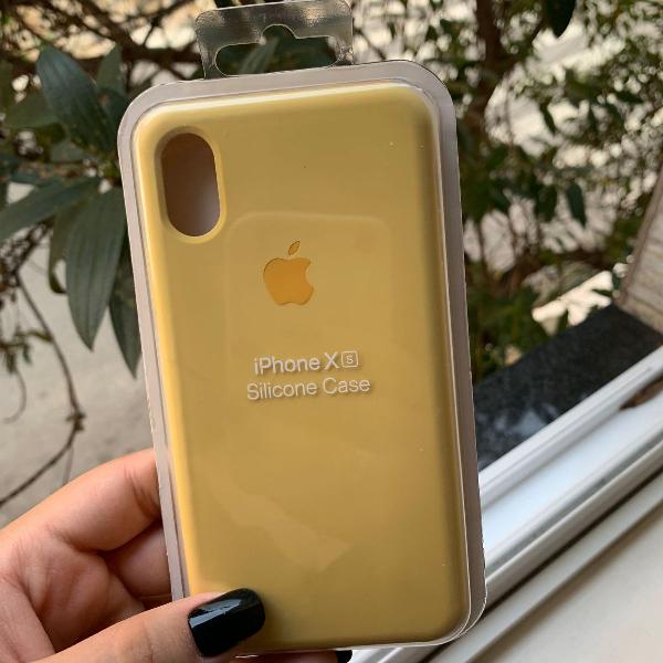 capa iphone xs amarelo