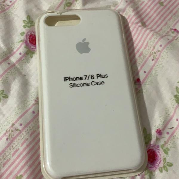 case silicone apple branca iphone 7/8 plus