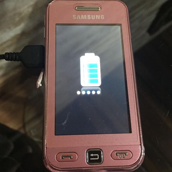 celular samsung star gt-s5230 (soft pink) funcionando