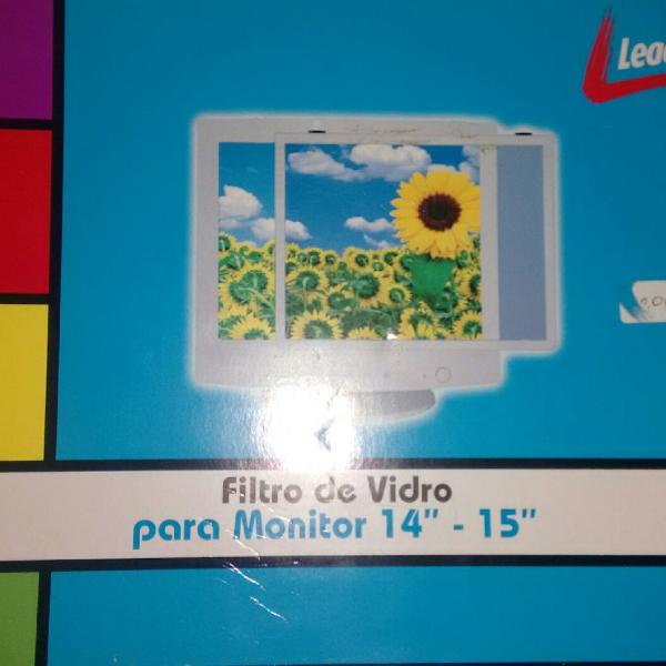 filtro de vidro para monitor 14 - 15