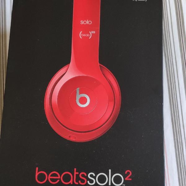 fone Beats By Dre Solo2 red edition novíssimo