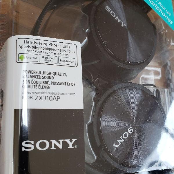 fone de ouvido Sony modelo MDR-ZX310AP