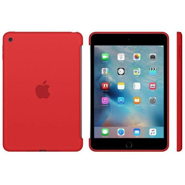 ipad mini 4 apple case de silicone vermelho