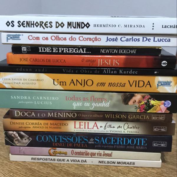 kit de livros espírita