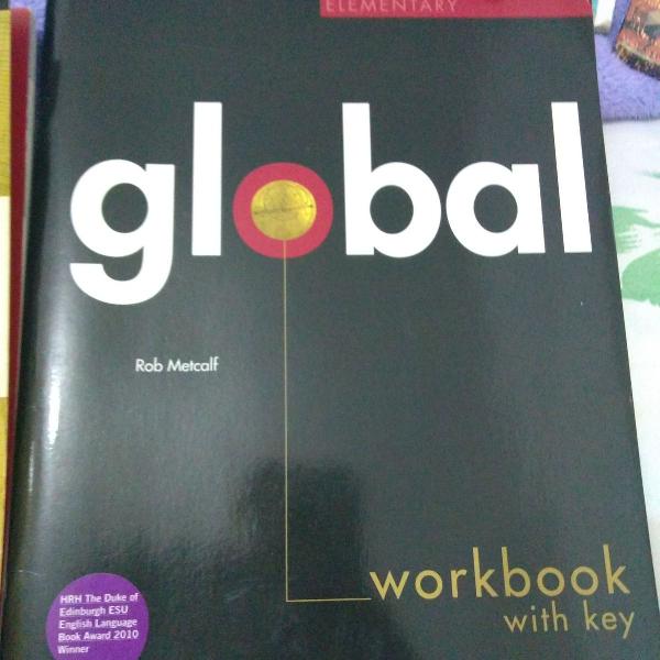 kit do livro global workbook elementary + begginer