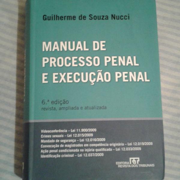 livro manual de processo penal e execução penal