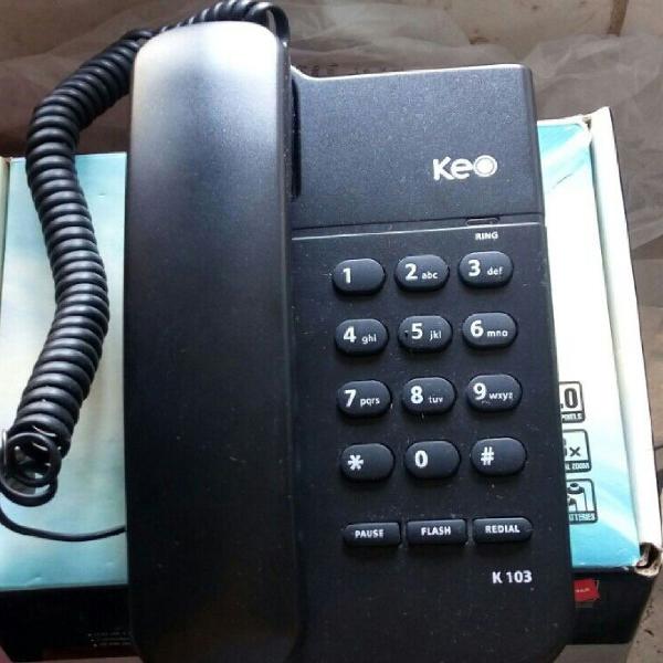 telefone fixo preto