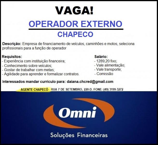 Operador externo - OMNI Financeira