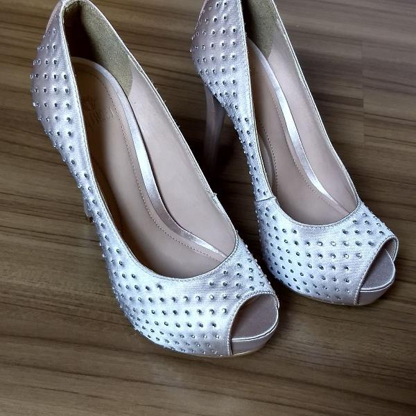 Peep Toe My Shoes com brilho