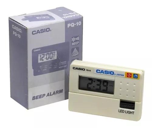 Relógio Mini Despertador Digital Casio Pq-10 Original Nf
