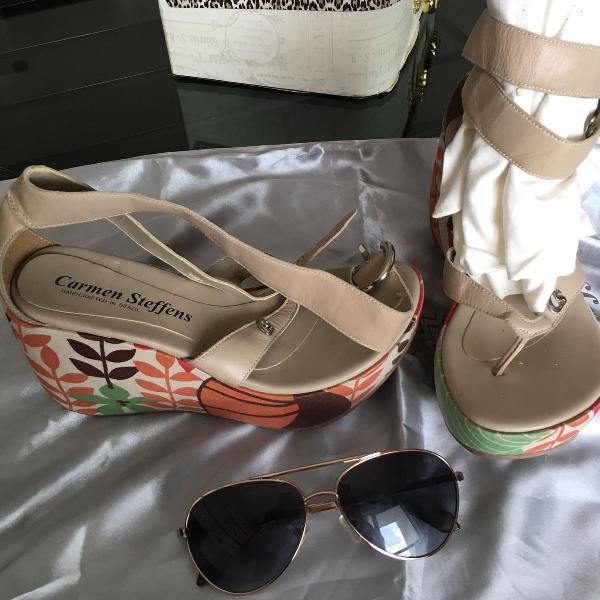 Sandália plataforma Primavera -verão Carmen Steffens