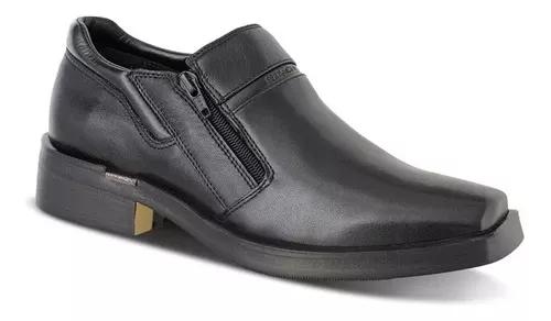 Sapato Social Ferracini Com Ziper Urban Way Couro 6629-106