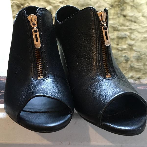 ankle boot couro jorge bischoff zíper