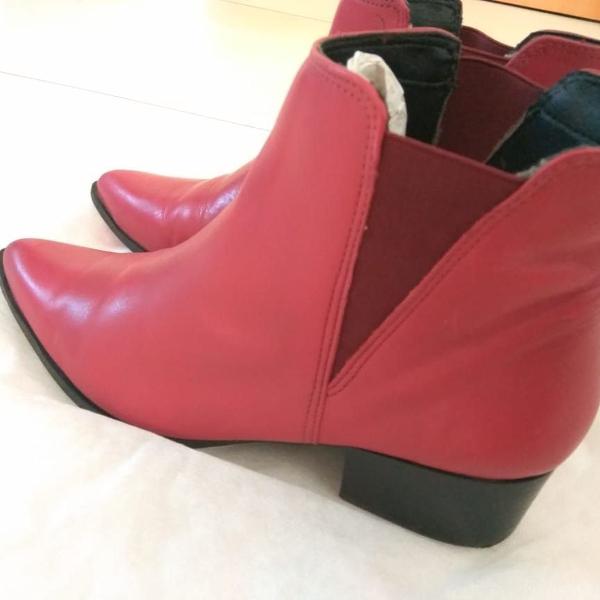 bota chelsea bottero couro bico fino