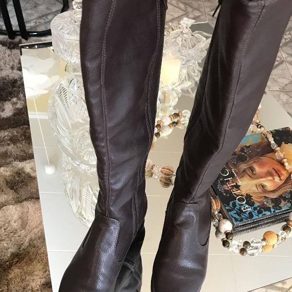 bota em couro arezzo nr 36