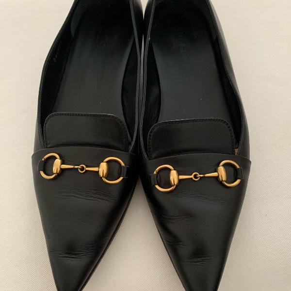 mocassim gucci preto