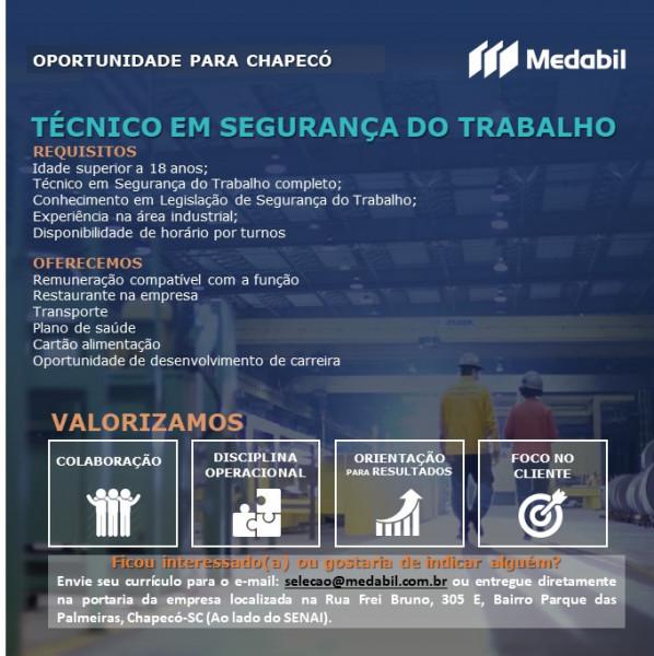 TÉCNICO EM SEGURANÇA DO TRABALHO
