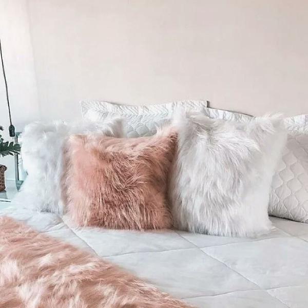 almofadas de pelo longo
