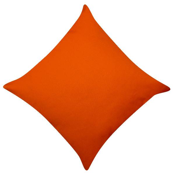 capa de almofada algodão liso laranja