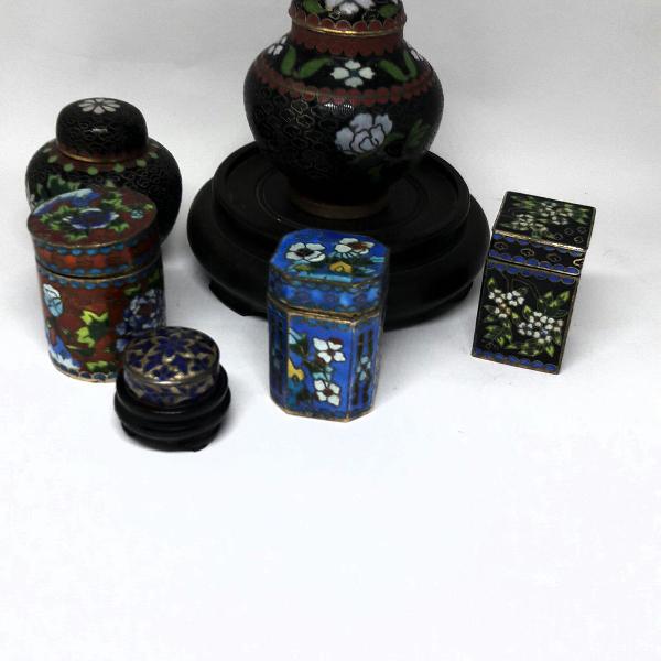 conjunto de seis peças chinesas de closone