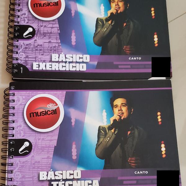 kit completo de livros curso de canto da elite musical