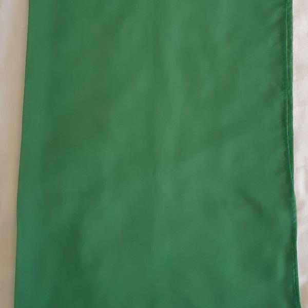 lote 4 - cortinas decorativas - voal - verde bandeira