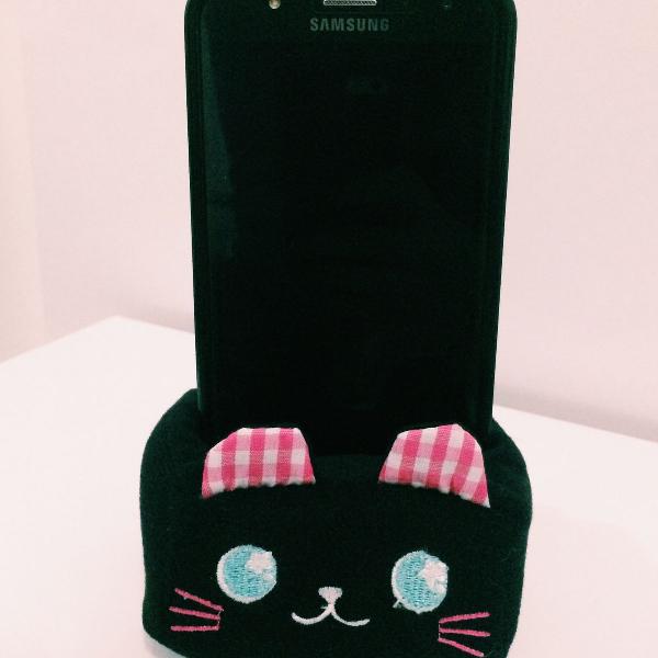 porta smartphone de gatinho