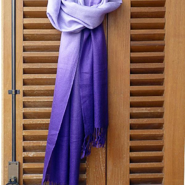 riachuelo * lenço tipo pashmina degradé violeta