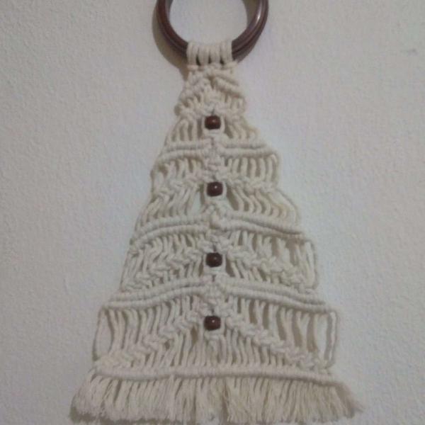 rvore de natal de macrame