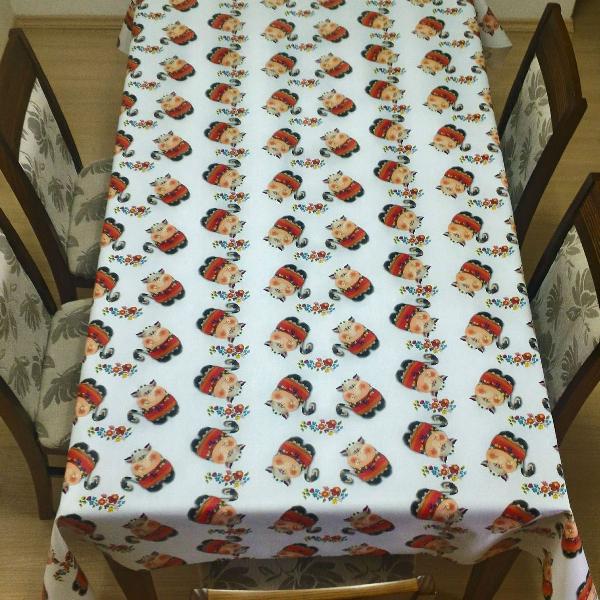 toalha de mesa térmica vaquinhas 1,4 x 2,10m top