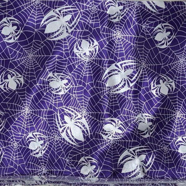 toalha mesa - aranhas - halloween - bruxas - cetim