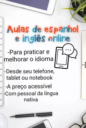 Aulas De Espanhol E Inglês Online E Pessoalmente