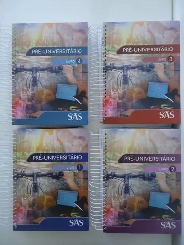 Pré-universitário Sas Livros 1 A 4 - Edição 2019