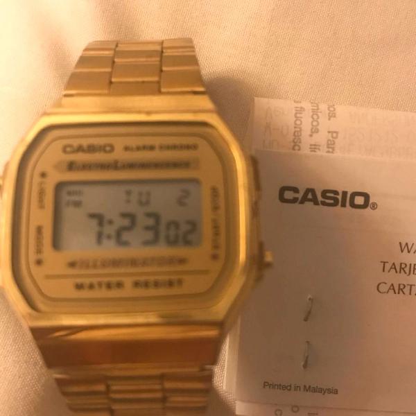 Relógio Casio Vintage Ouro