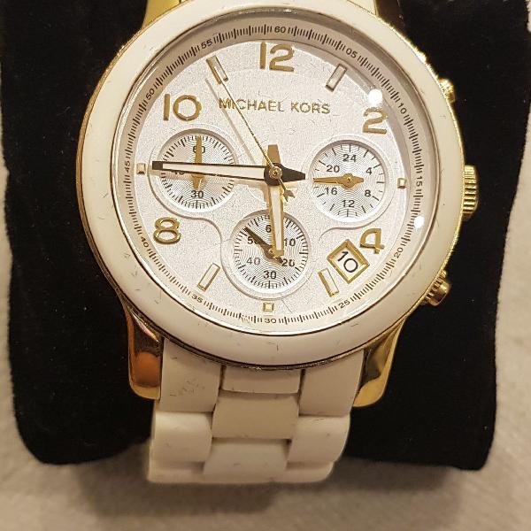 Relogio Michael Kors original branco emborrachado