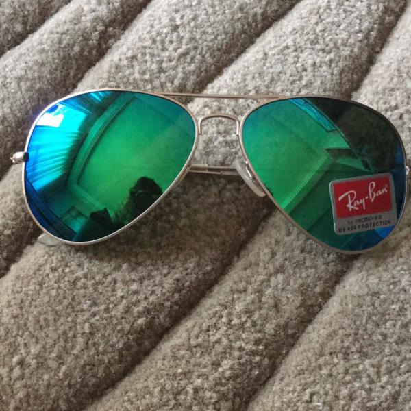 aviator verde espelhado