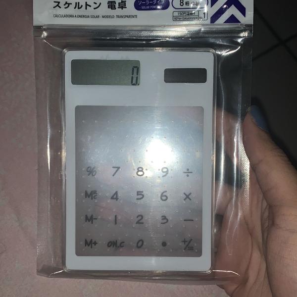 calculadora transparente daiso