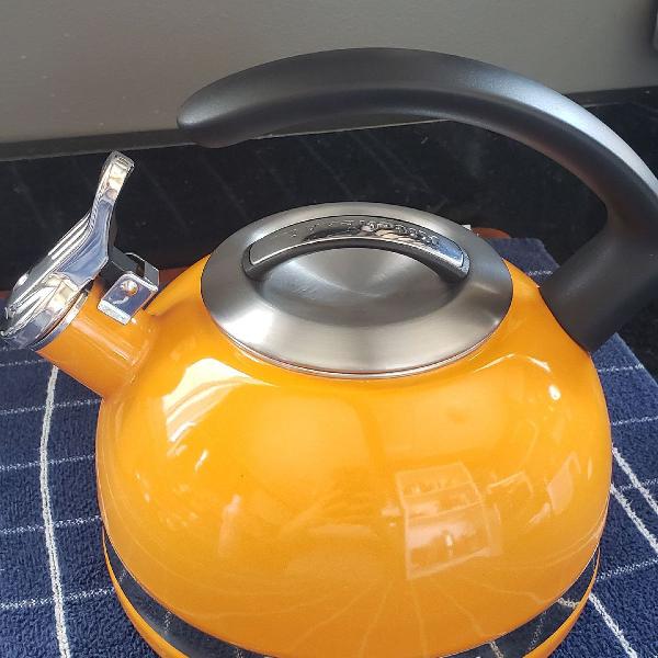 chaleira kitchenaid esmaltada orange