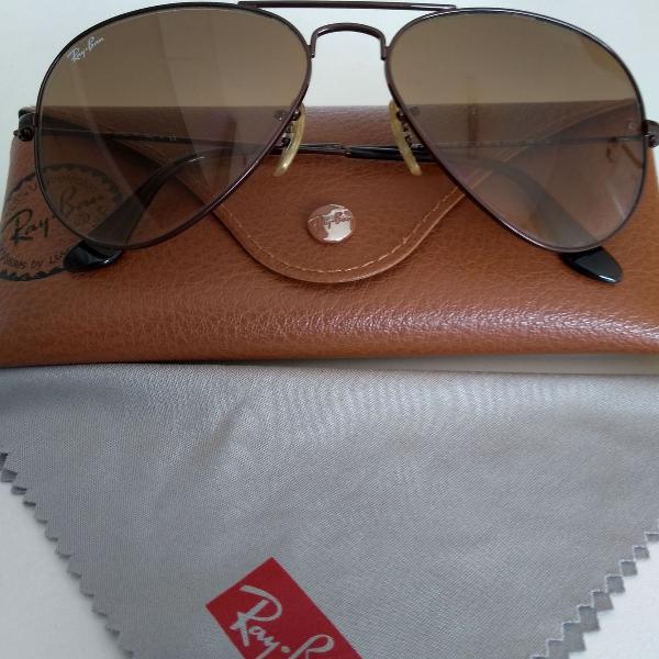 culos ray-ban aviador feminino com lente clara