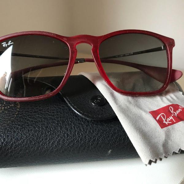 culos ray ban vermelho