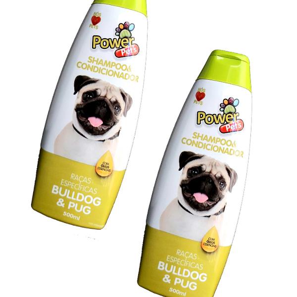 kit shampoo power pets raças específicas (bulldog &amp;