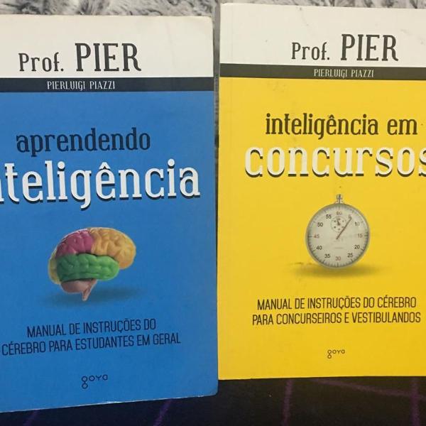 livro aprendendo inteligência + livro inteligência para