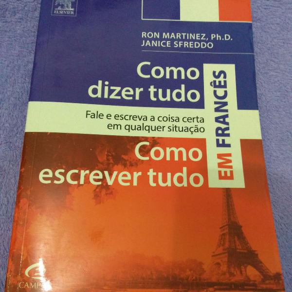 livro como dizer/escrever tudo em francês