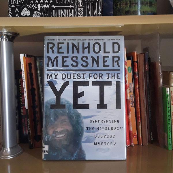 livro my quest for the yeti - reinhold messner