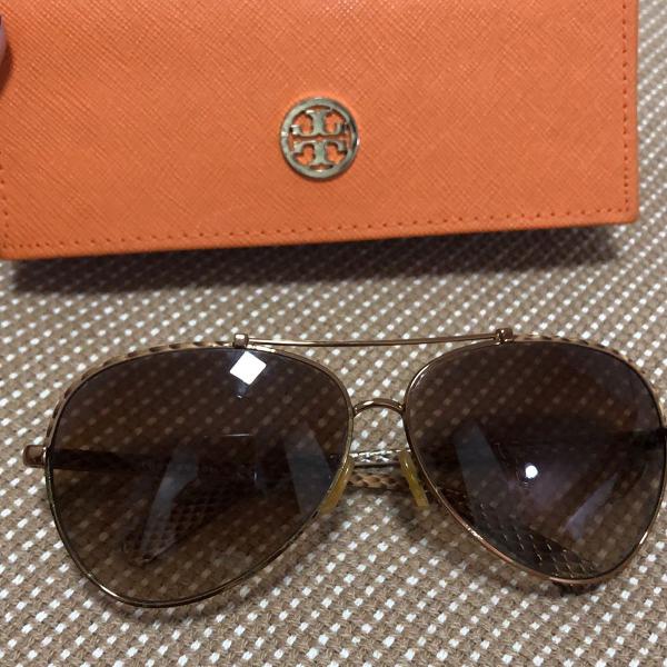 oculos tory burch beje aviator