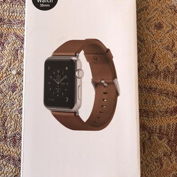 pulseira de couro legítimo belkin para apple watch 38mm