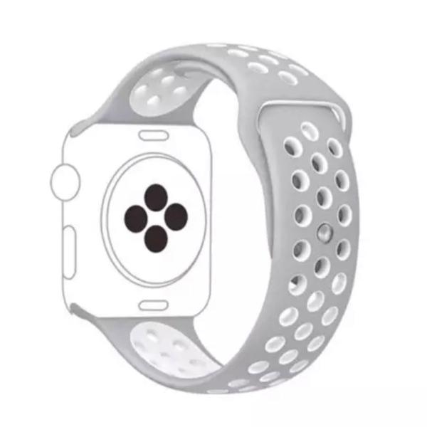 pulseira nike cinca c/branco para apple watch