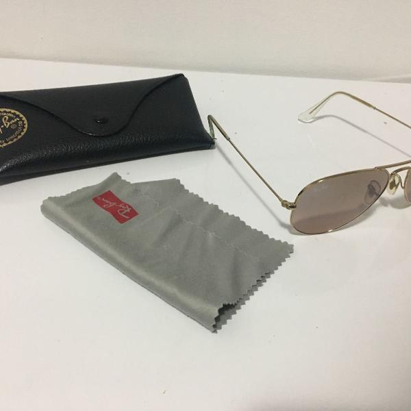 ray ban - aviator marrom